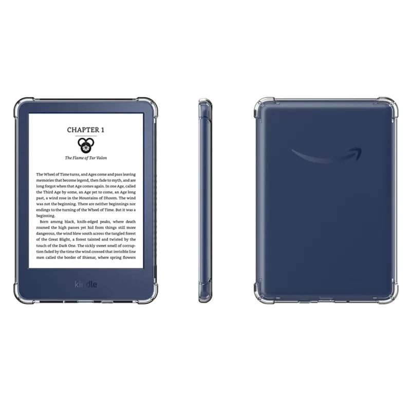 For Kindle Paperwhite 3/2/1 Case 6 inch Soft Ultra Slim TPU Silicon Tablet  Ereader Back Cover for Funda  Kindle+Film+Pen - AliExpress