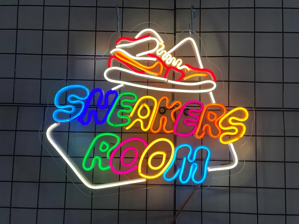 Custom Neon Sign Sneakers Room Shoes Neon Sign Sports Neon Light Birthday Gift Private Wall Neon