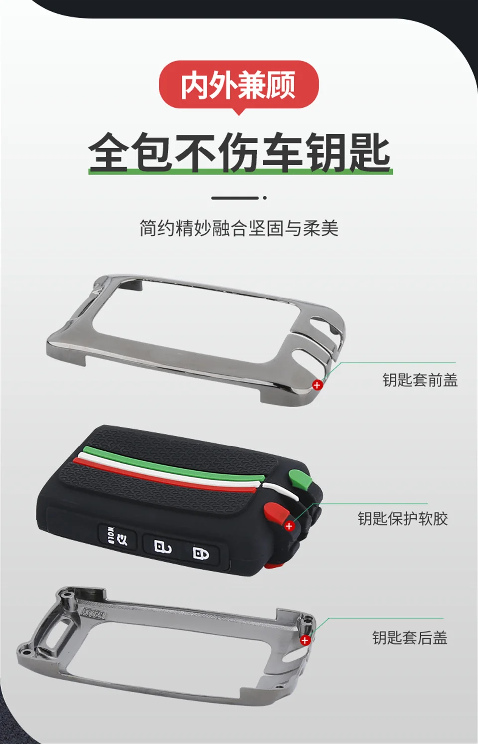 Cover per chiave/telecomando per Mazda 3 Alexa CX5 CX8 CX4 2019 2020 3 pulsanti Smart Remote accessori chiave auto supporto Shell Car-Styling - S1eaf35bb5a4b4affa751cd831da3a864i