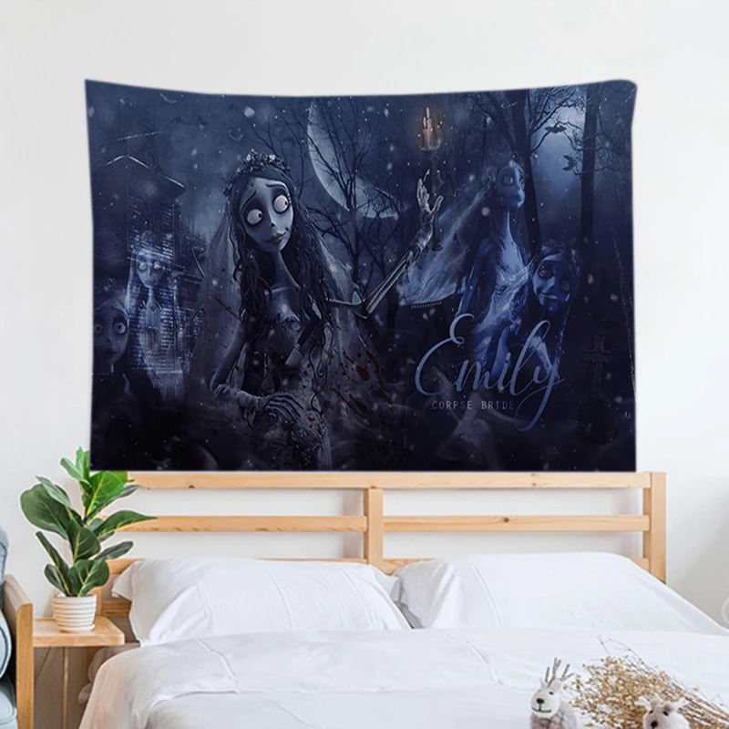 

Fabric Tapestry for Wall Art C-corpse Bride Bedroom Decoration Aesthetic Room Decor Tapestries Home Decorations Tapries Decors