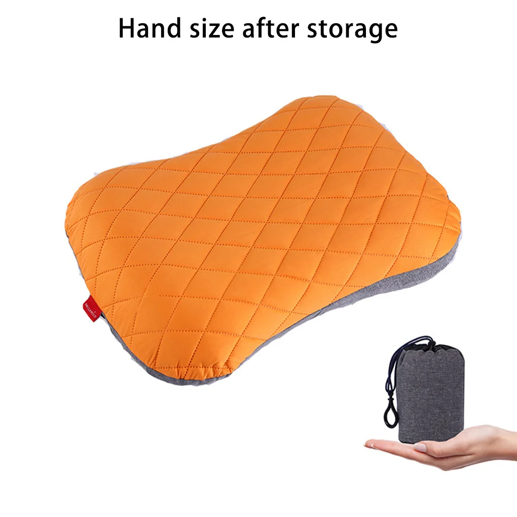 Inflatable Foldable Pillow Ultralight Travel Air Pillows Car Head Rest inflatable pillow