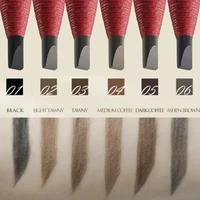 12PCS/Set Eyebrow Pencil Tattoo Waterproof Eye Brow Pencil Tint Cosmetics Makeup Long Lasting 6 Colors Eyebrow Tattoo Pen 2