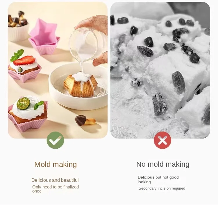 Moules à pâtisserie en silicone multicolores et éclatants pour cupcakes et muffins.