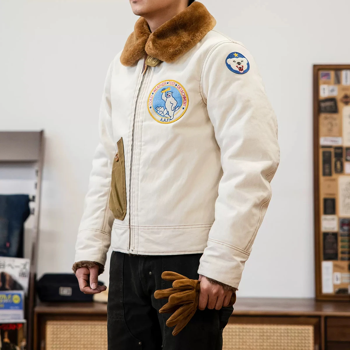 Red Tornado S-3 Winter Flying Jacket Vintage Fashion Bomber Da Uomo Amekaji