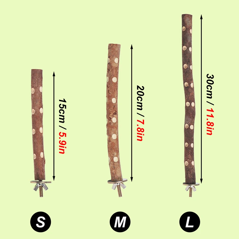15/20/30cm Wood Bird Claw Beak Grinding Bar Standing Stick Claw Bird Supplies Cage Accessories Parrot Station Grinding Stand Toy parrot toy bird toy bird perch stand