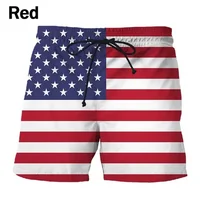 3D Print National Flag Graphic Beach Shorts For Men Summer Funny Casual Board Shorts Swimwear Quick Dry Men Swim Trunks 2