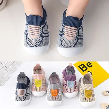 Summer Breathable Mesh Baby Shoes Newborn Toddler Shoes Baby Girl Baby Socks Shoes Soft Bottom Non-slip Baby Boy Shoes 0-5 Years 1