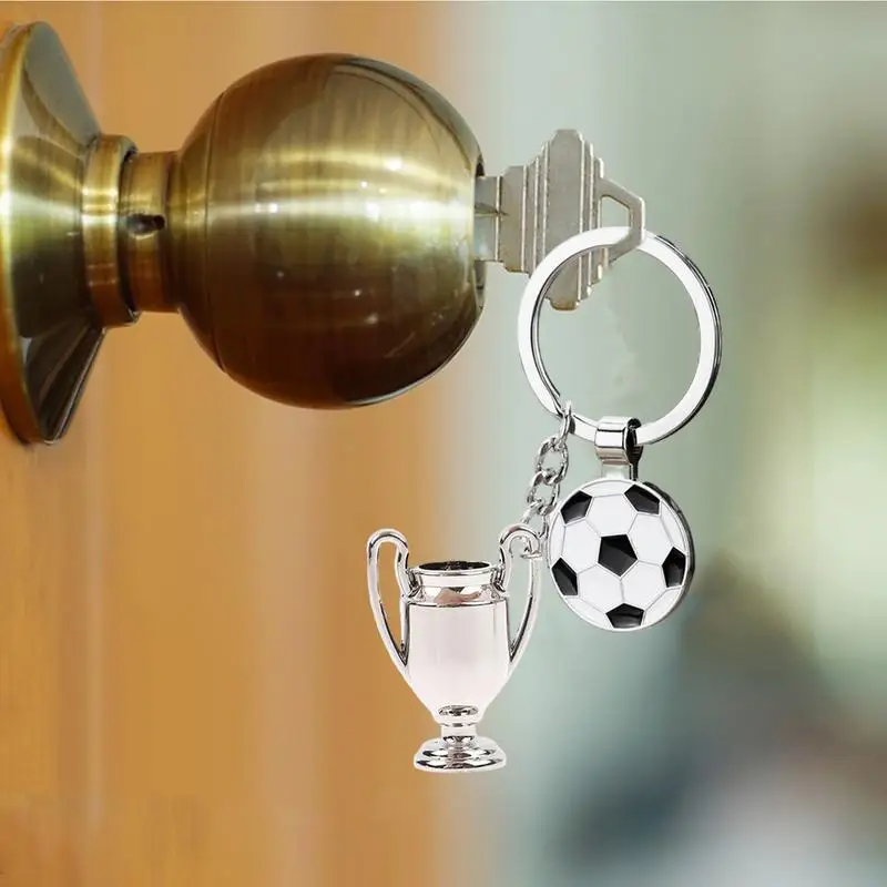 

Football Keychain Party Favors Keychains For Men Women Zinc Alloy Unique Key Ring Toys Sports Keychain With Cute Pendants