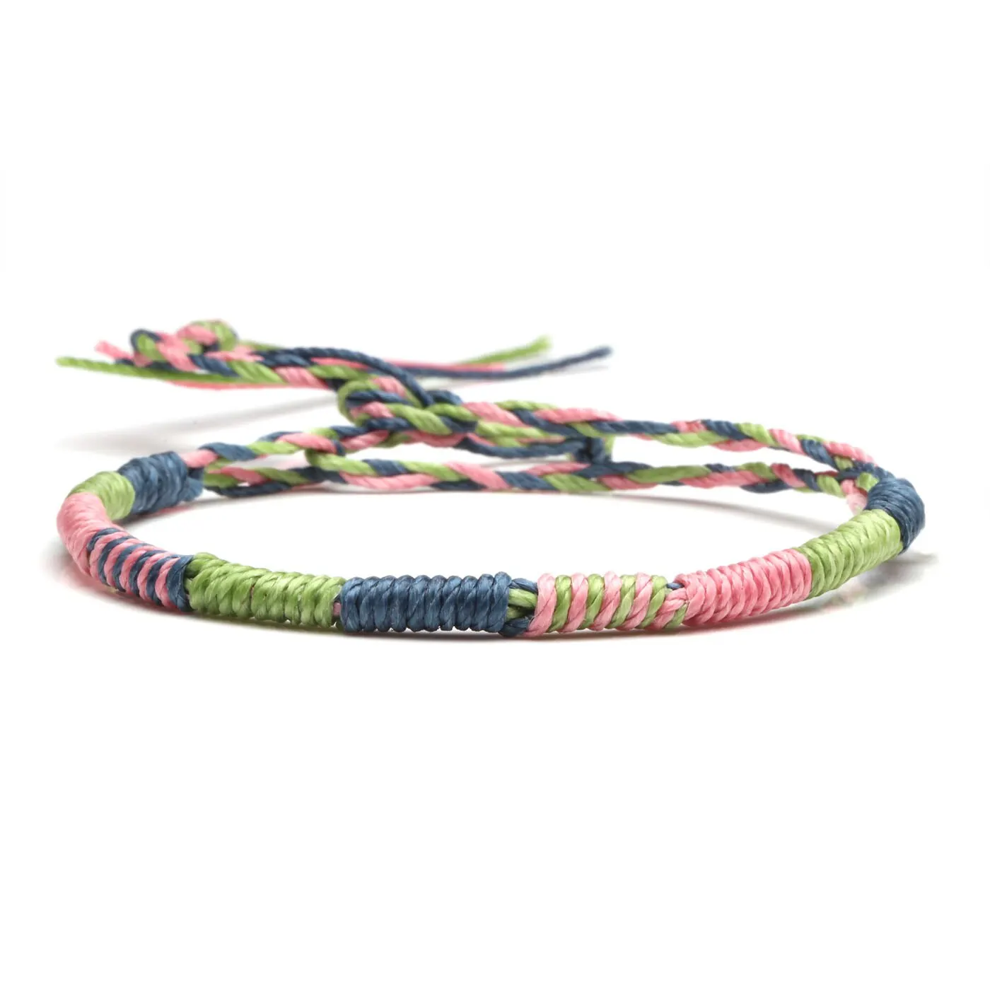 Gewachste Schnur hand geflochtenes Armband Frauen Männer neue Mode mehrfarbige Schnur handgemachte Boho wasserdichten Sommer Strand Schmuck vorhanden – Detail 24