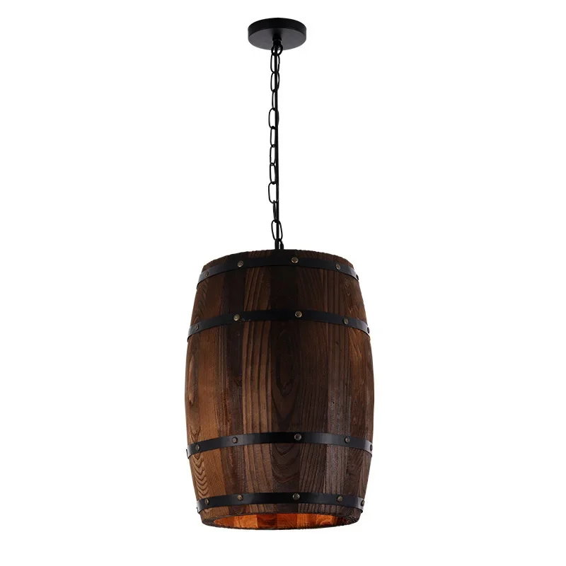 American style rural industrial style wooden barrel restaurant, bar, coffee shop, wooden barrel decoration, solid wood creative