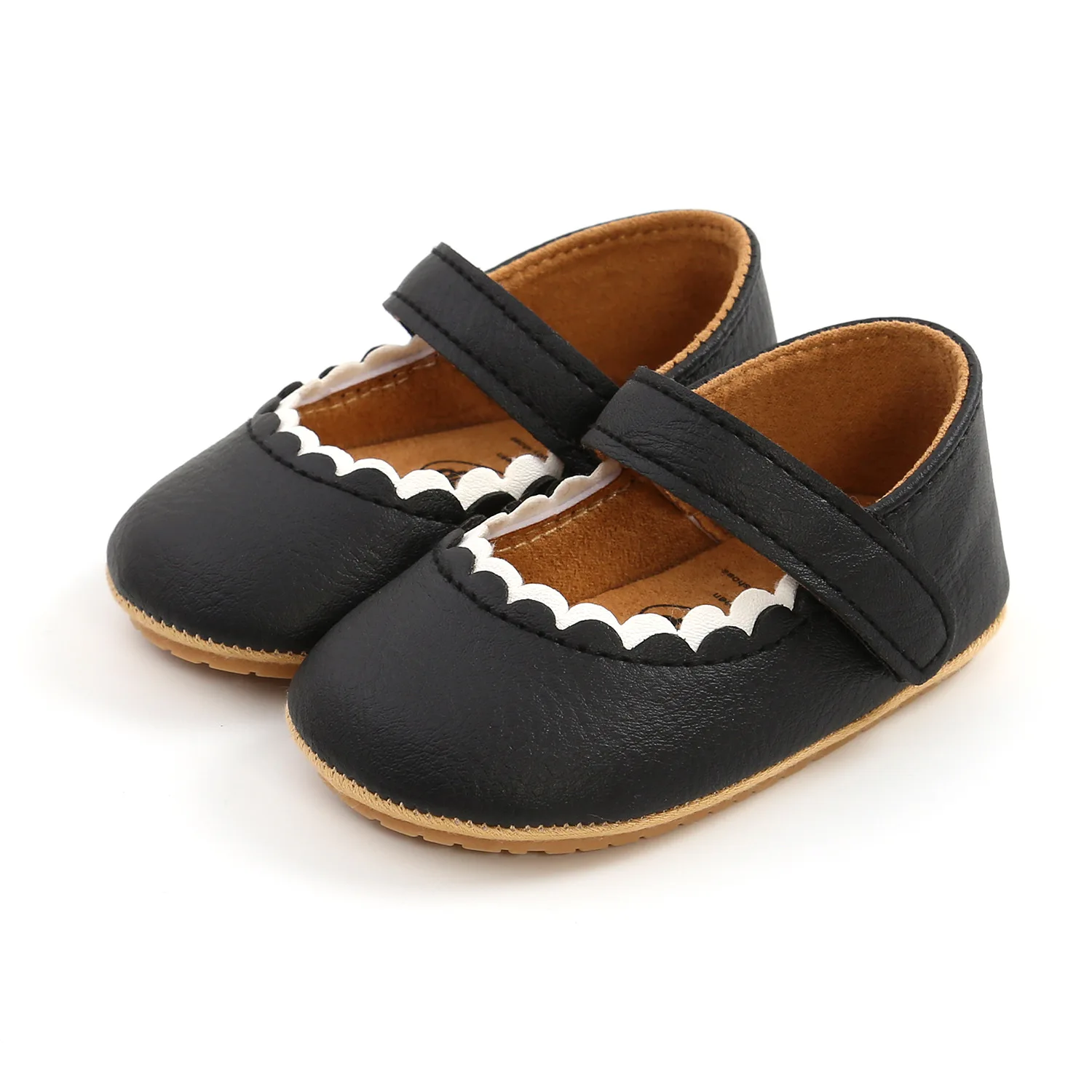 Meckior Baby Jungen Mädchen Schuhe Säugling Leder Gummi Sohle Anti-rutsch Kleinkind Erste Wanderer Krippe Schuhe Neugeborenen Mädchen Prinzessin – Detail 24