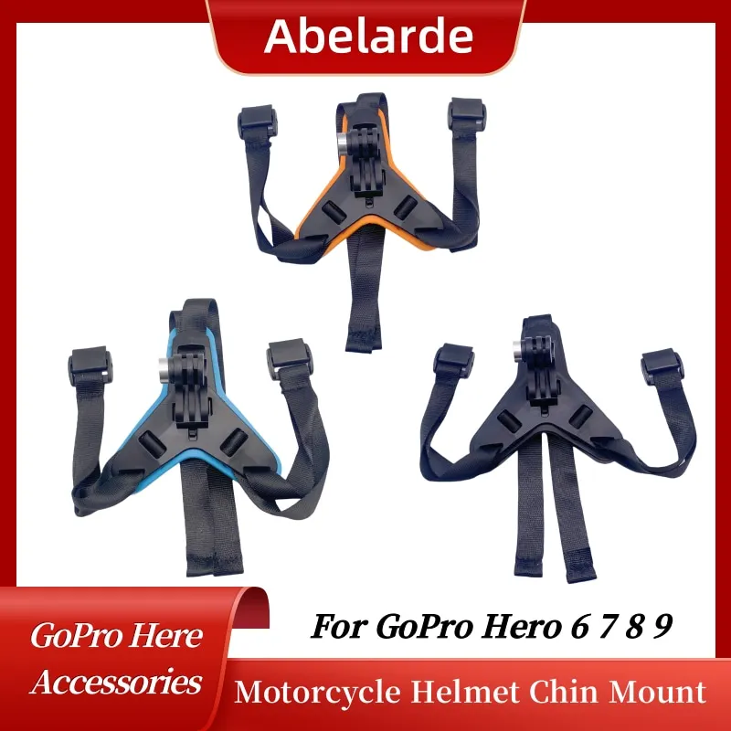 Support Menton Casque Moto pour GoPro DJI Insta360 - Accessoire Caméra Action