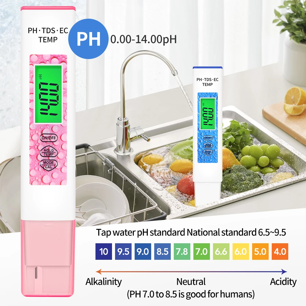  ˻ PH 跮 EC TDS TEMP ,  LCD Ʈ Ǯ, ļ  м , 4 in 1