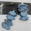 New Bohemia Handmade Four Denim Liner Flower Drop Earrings for Women Statement Earring 6