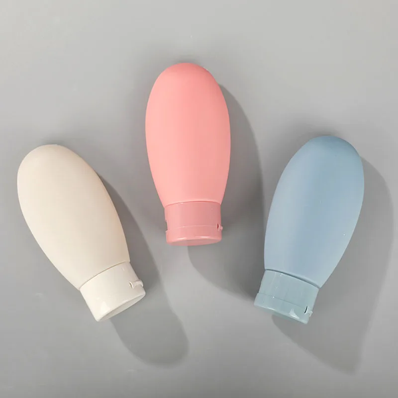 Compact 3-Piece Travel Shampoo and Shower Gel Bottle Set - 60ml Refillable Containers
