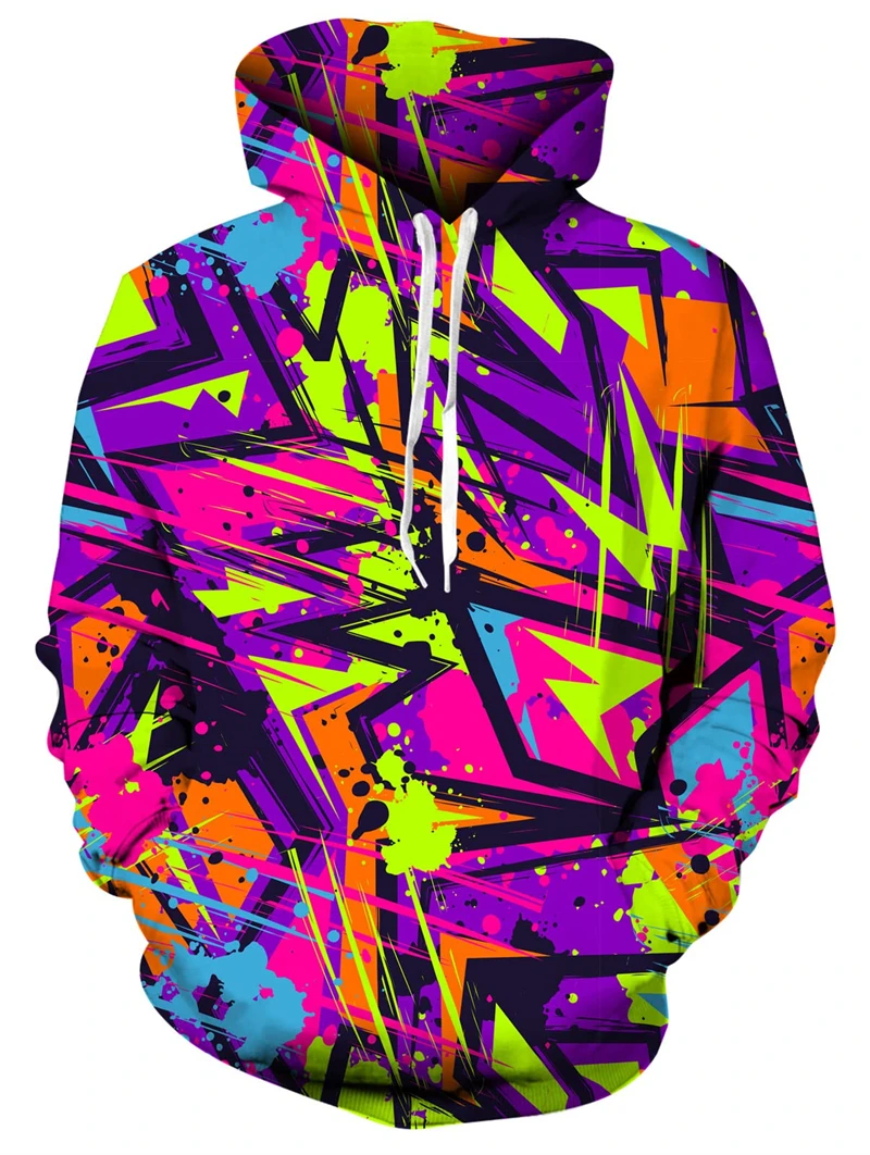 Oversized 3D Print Hoodies for Men and Women