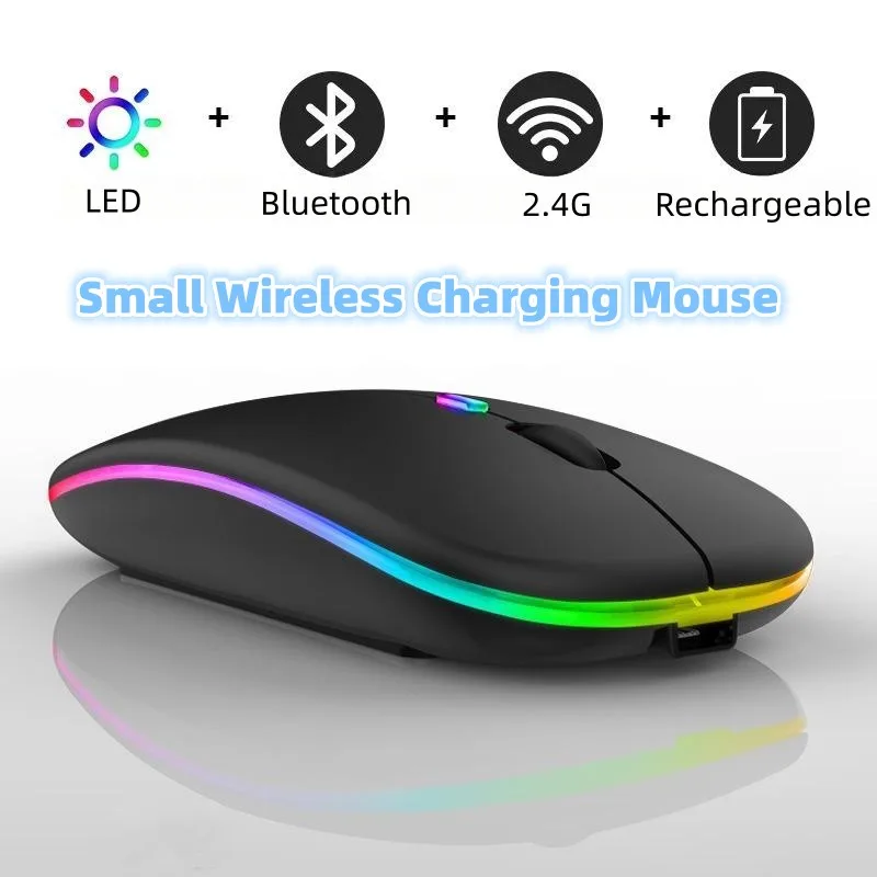 2.4GHz Wireless Bluetooth Optical Mouse Laptop RGB Battery Mice