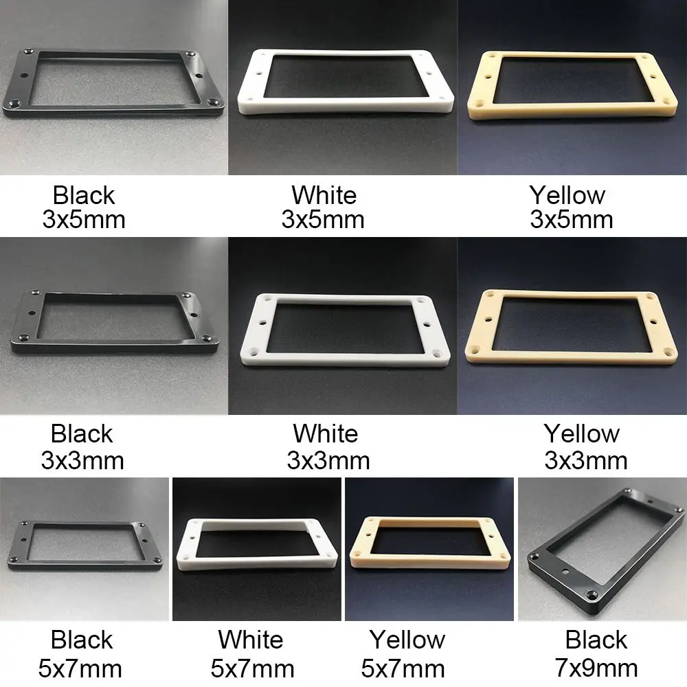 LP 기타용 3가지 크기 프레임 세트 교체용 픽업 커버 픽업 장착 링 기타 픽업