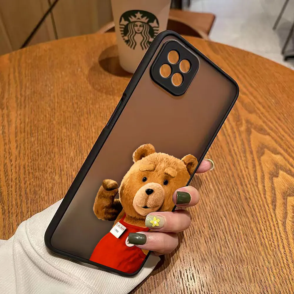 thumbnail image 1 of Funda mate para OPPO A97 A96 A95 A94 A93 A92 A78 A74 A73 A72 A57 A55 A54 A53 A17 A16 4G 5G Funda traviesa t-oso de peluche pareja, 1 of 5