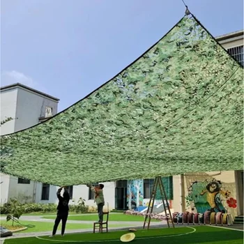 Camouflage hunting net double layer mesh material for camping tactical blind sunshade shooting theme party decoration