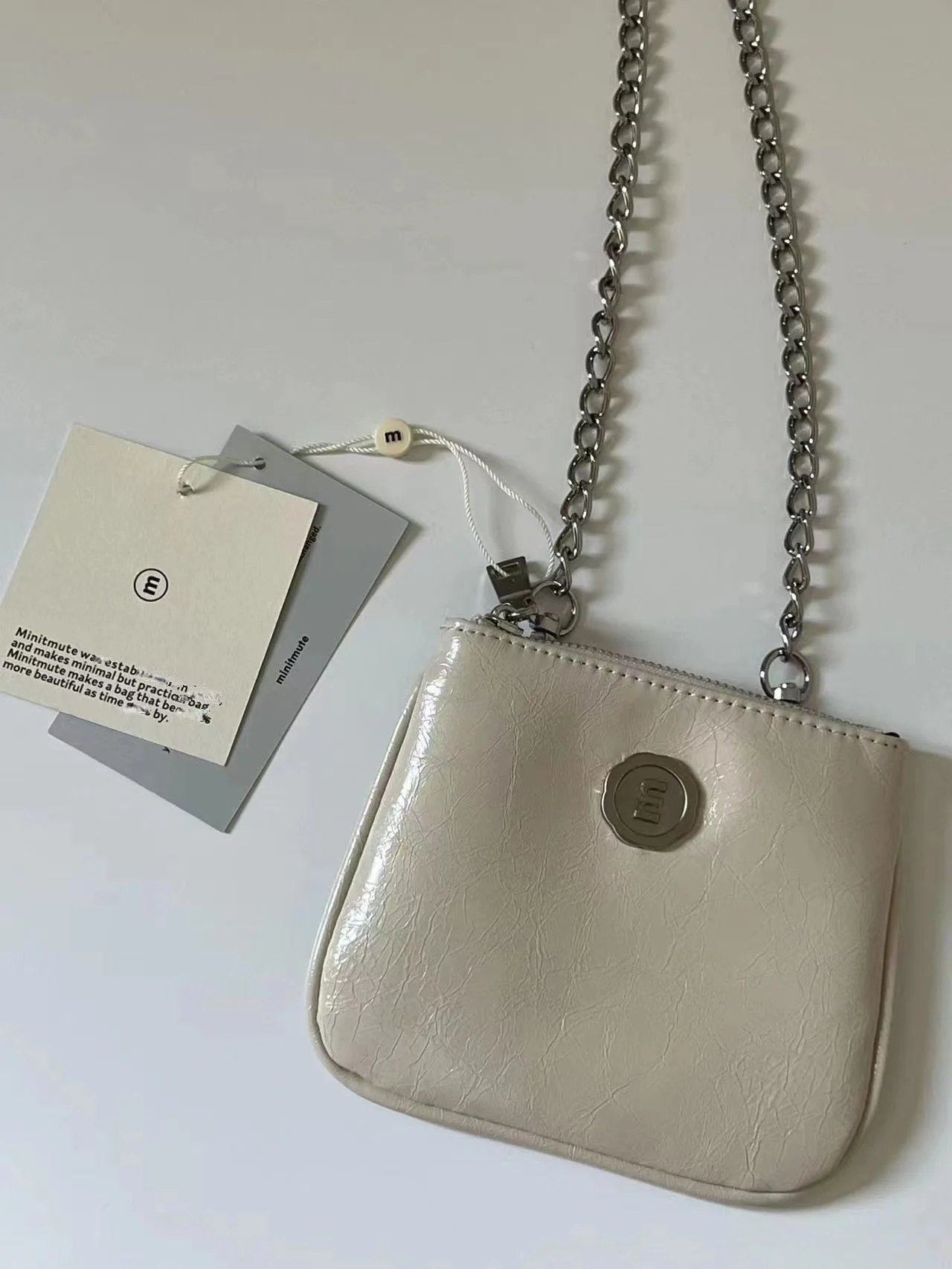 South korea Niche Brand Minitmute Quanxiu Lin Cowhide Coin Purse 