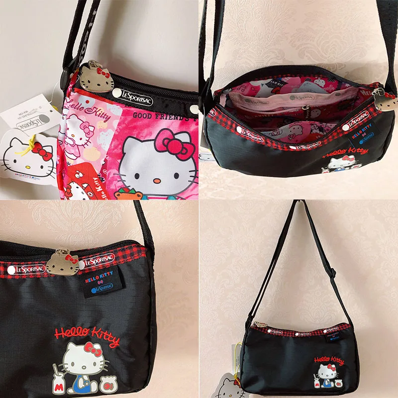 Sanrio Hello Kitty Lesportsac Anime Multi Layered Large Capacity Women