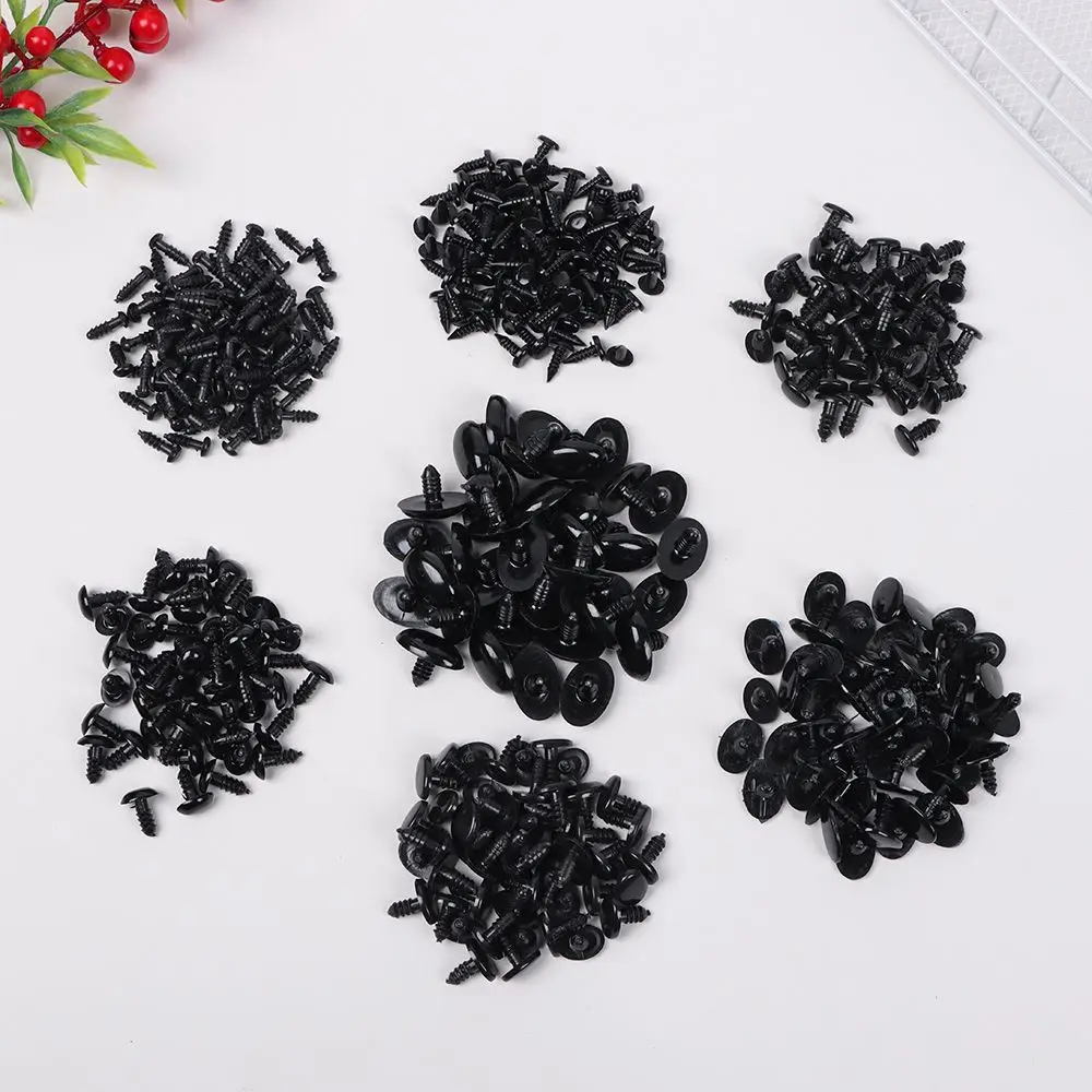 50/100pcs Black Plastic Doll Eyes Safety Eyes For toys Teddy Bear Stuffed Toys Snap Animal Puppet Dolls Craft Eye Amigurumi New 2