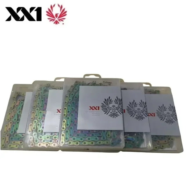 โซ่จักรยานเสือภูเขา EAGLE GX XX1 12 สปีด สำหรับจักรยานเสือภูเขา 12V 126L โซ่จักรยานพร้อมชุดข้อต่อเพลาข้อเหวี่ยง พร้อมตัวล็อคโซ่แบบ Power Lock อะไหล่จักรยานแท้ 1