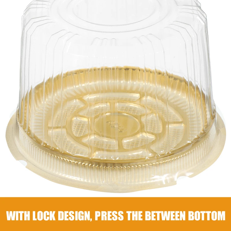 10 Stück Kuchen träger Kuchen halter mit Deckel Cupcake Träger Kuchen behälter Kuchen box mit Kuppel deckel und Kuchen brettern für den Transport – Detail 2