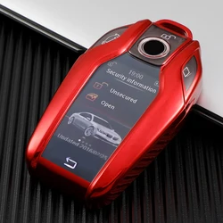Premium Soft TPU Car Key Cover Case (Red)