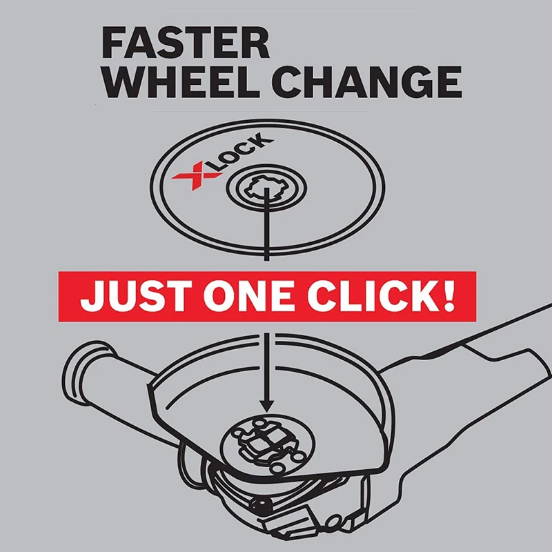 Bosch X-Lock Metal Stainless Steel Grinding Cutting Disc 125mm Angle Grinder Quick Change System Chiba Wheel Disc For GWX Series