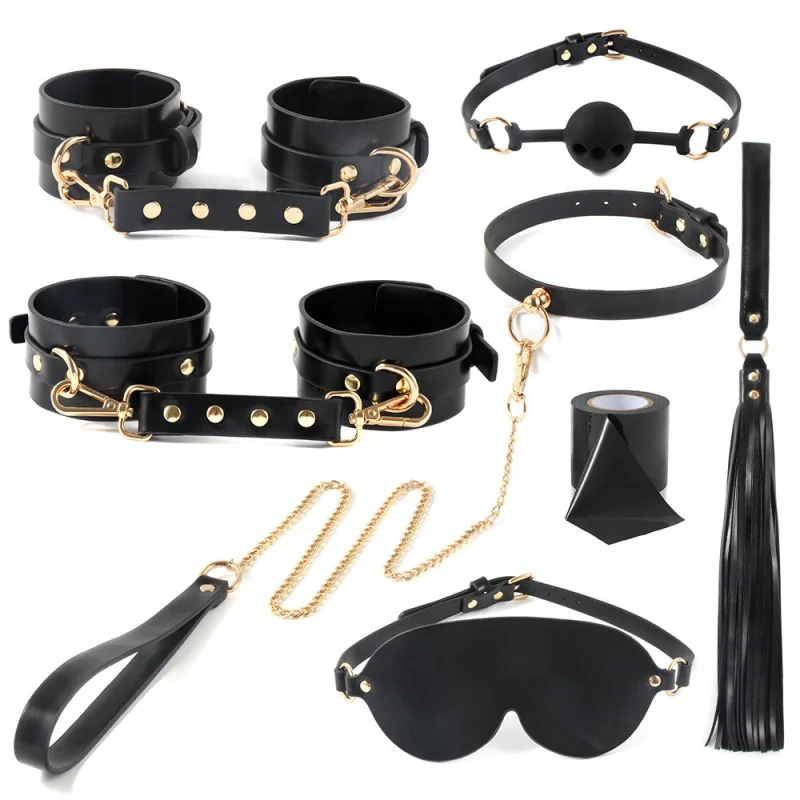 New ToolssmBondage and Discipline Props8Storage Bag Set+Handcuffs Suit Adult Sex Product