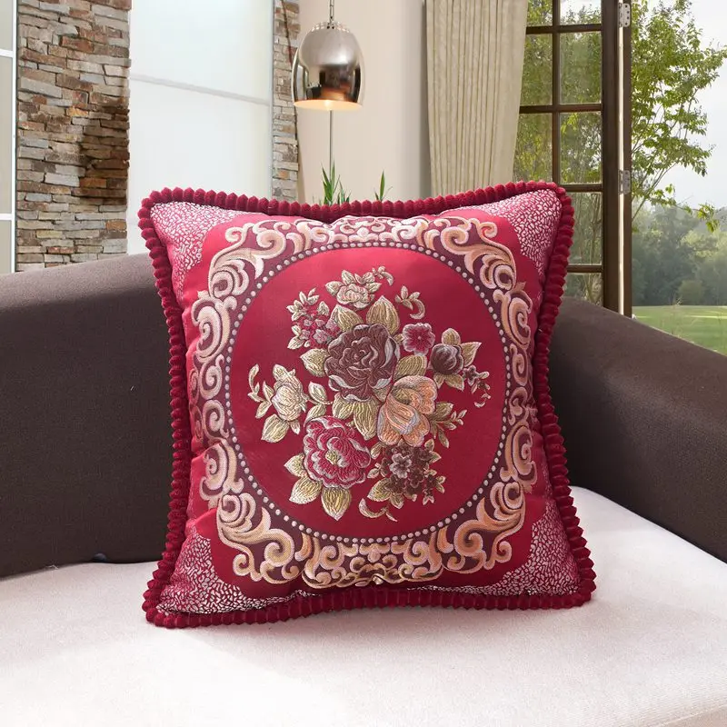 Elegant European-Style Decorative Pillowcase