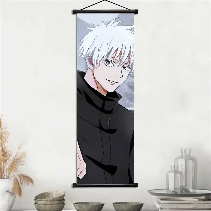 Jujutsu Kaisen Anime Art Fabric Wall Hanging Scroll Decor