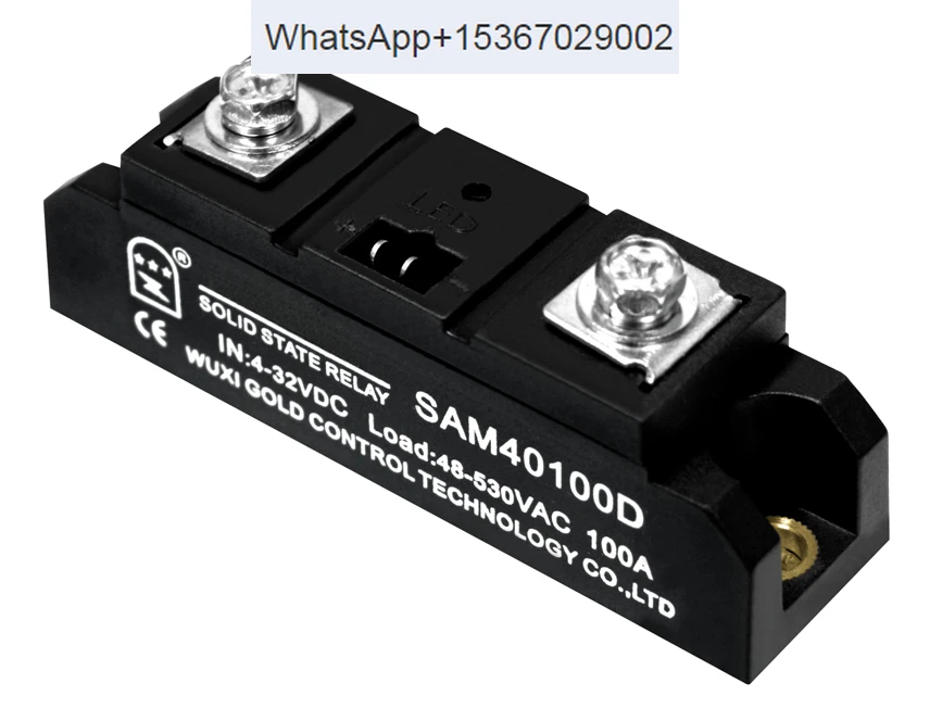 

GOLD single-phase industrial grade DC-controlled AC 100A solid state relay SAM40100D