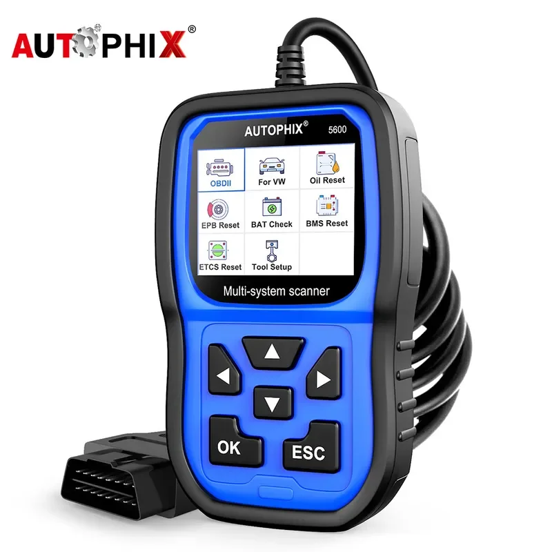 

Autophix 5600 Профессиональный OBD2 полная система Автомобильный сканер код ридер Подушка безопасности ABS EPB сброс масла автомобиля диагностический инструмент для VW