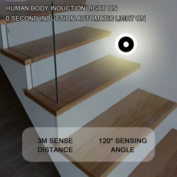 Smart Motion Sensor Night Light Household Long Battery Life Lamp For Home Bedroom