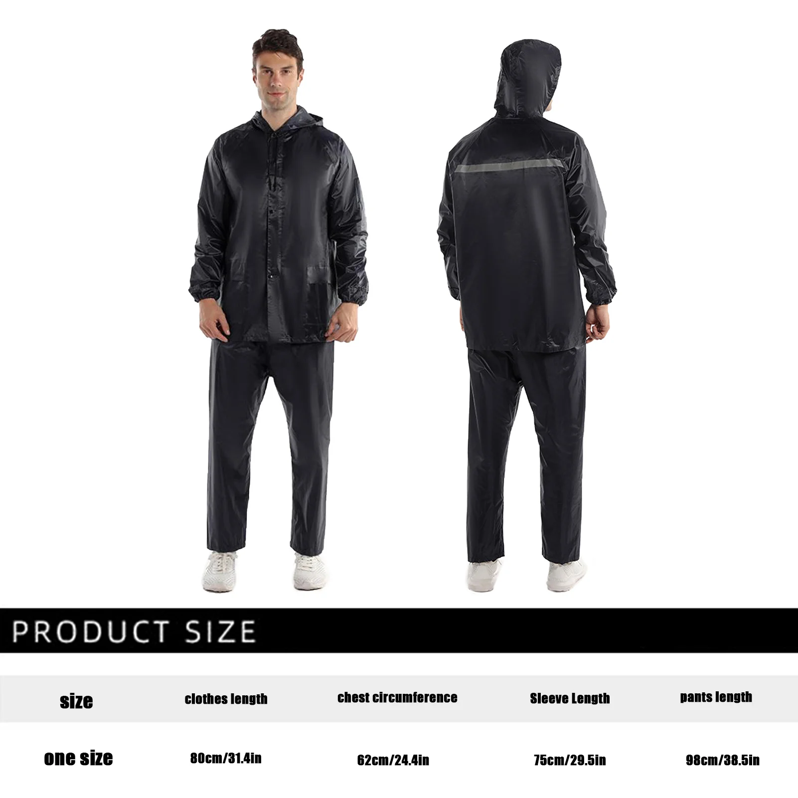 Rain Suits For Man Women Waterproof Fashion Rain Suit With Hood Lightweight Suit For Outdoor Fishing Hiking Camping