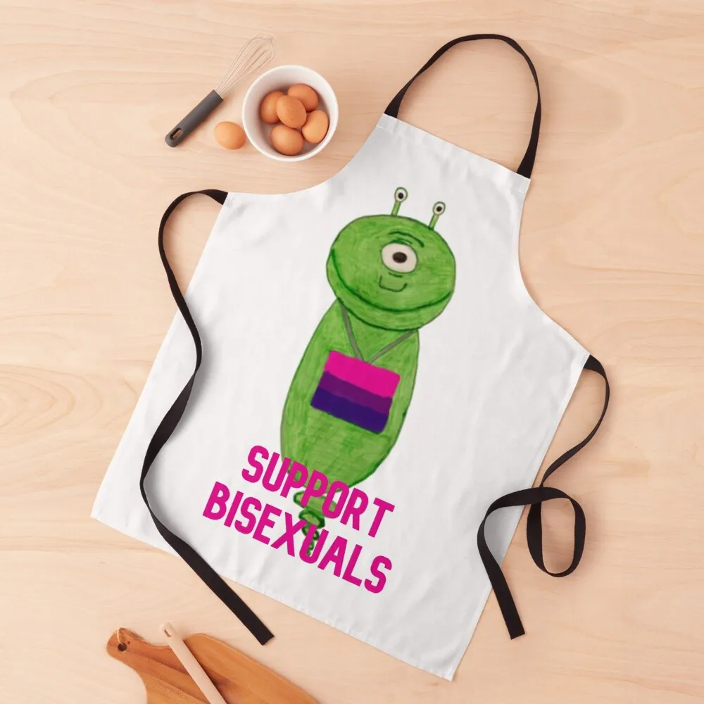 

support bisexual alien Apron Costume Waiter Cleaning Products For Home