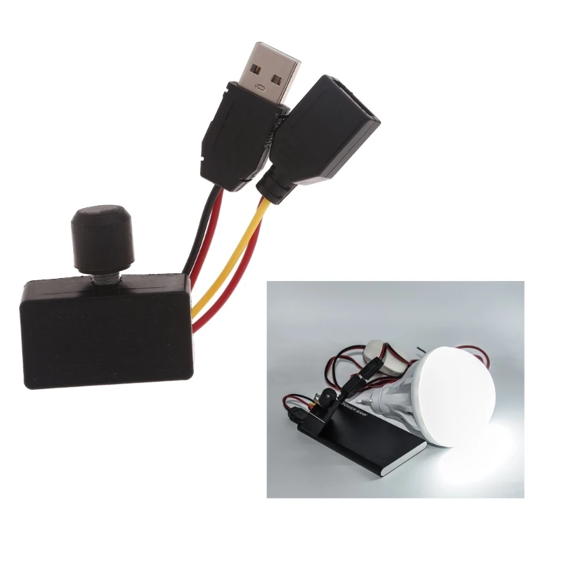 

5V 5W LED Strip Dimmer Knob Brightness Adjust Controller Connector on off Functions Knob 8cm Long Wires Dropship