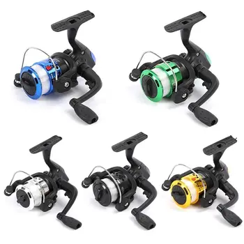 Portable Drag Fish Wheels Ultralight Fishing Reel Gear Ratio 5.2:1 Spinning Reel With 60m Fishing Line Angling Supplies 1