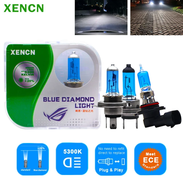 XENCN-bombilla halógena para faro delantero de coche, Luz Azul de