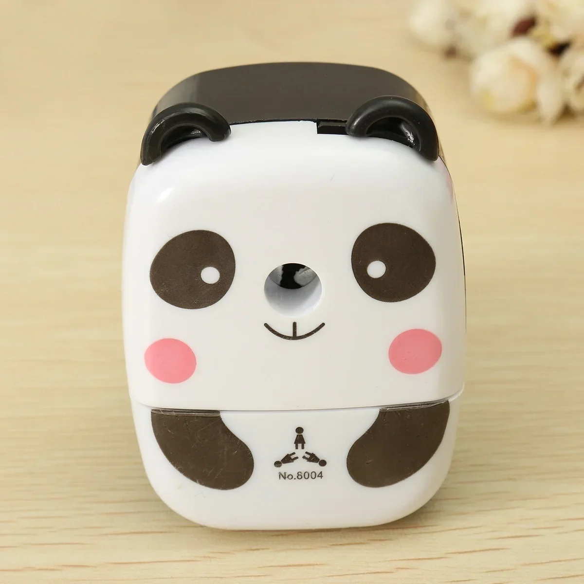 Pencil Sharpener Cartoon Panda Tiger Hand-Cranked Portable For Kids School Office