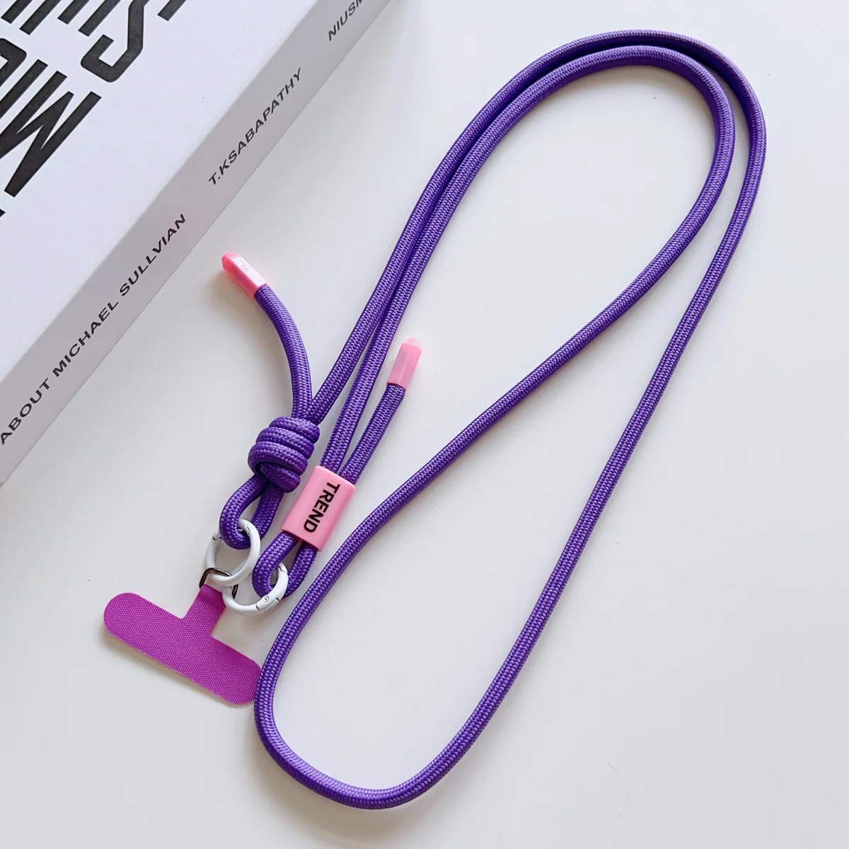 Universal Adjustable Length Phone Lanyard with Neck and Crossbody Strap and Connection Clip