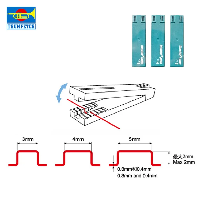 Hobby model building tools Model handle making bending tool 3/4/5mm For Assembling model DIY Retrofitting 5