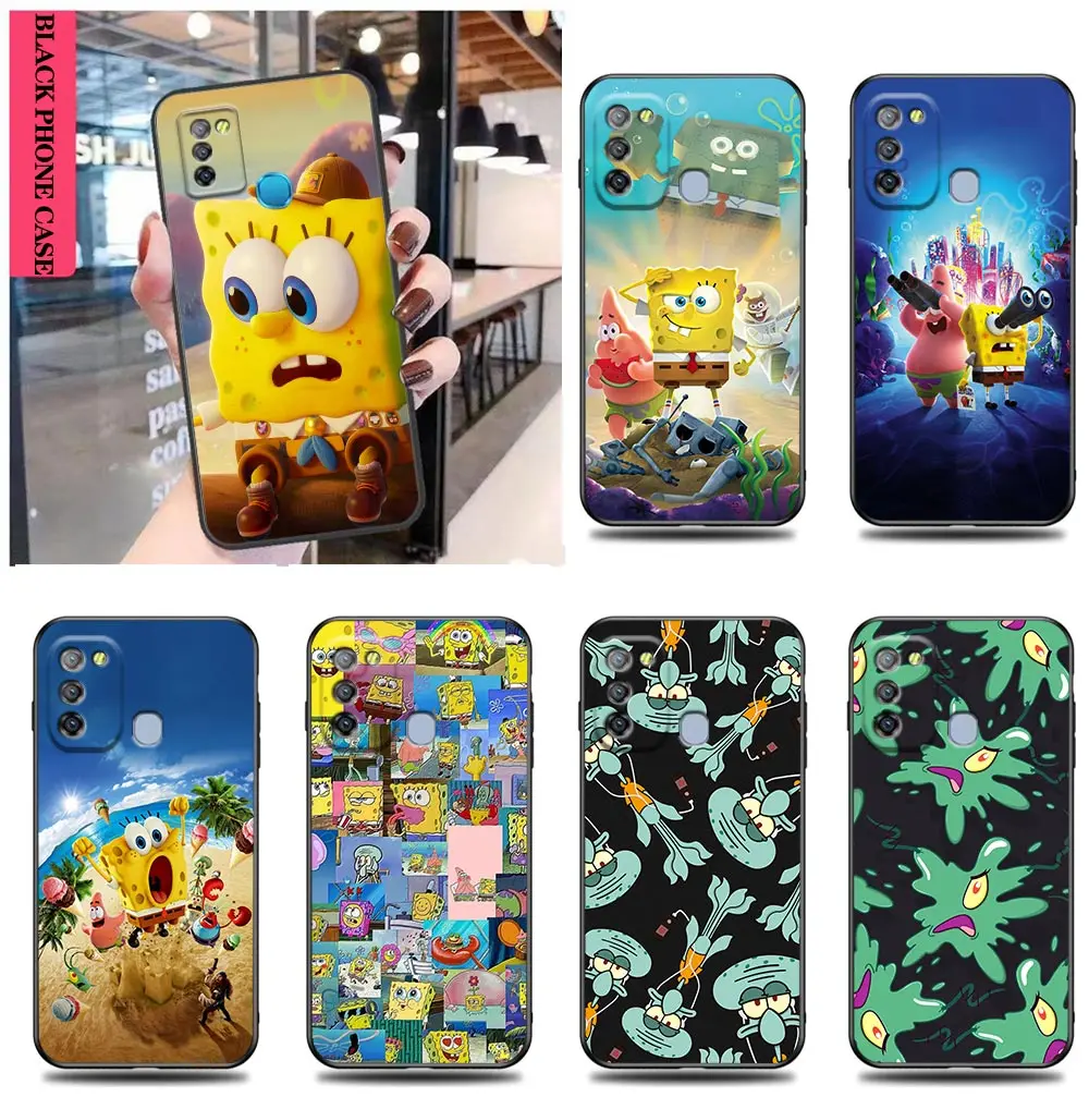 The S-Spongebob S-Squarepants Movie Case Per Infinix Camon 19 16 Zero X Neo 20 8 Pova 4 2 Neo2 Note 12 G96 11 10 8 8I S5 Case