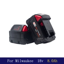 Rechargeable battery for Milwaukee 18V 8000mah portable battery Compatible with m18 48-11-1852 48-11-1850 48-11-1840