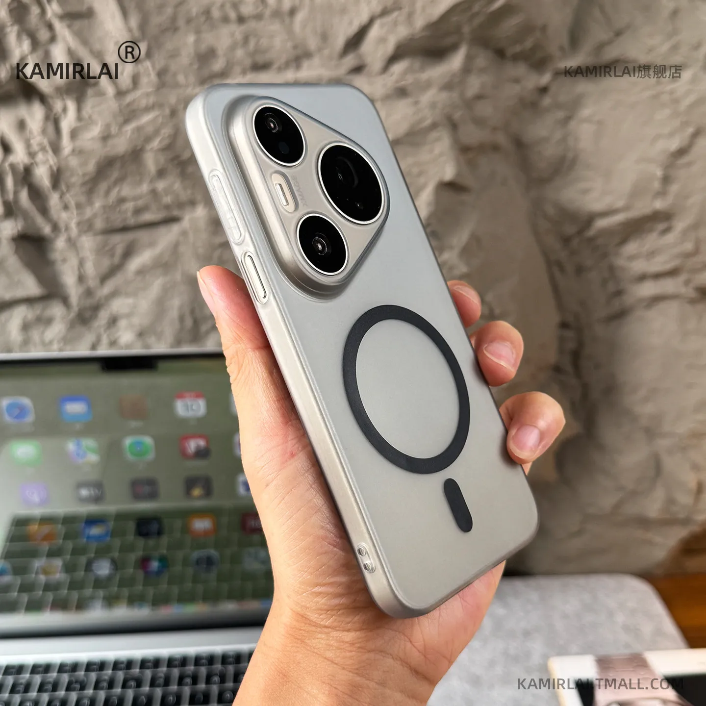 Fashion Matte Transparent Slim Magnetic Protective Back Cover Bumper Shell