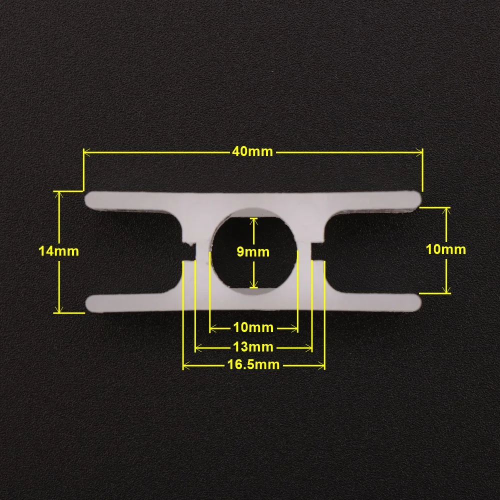 1pcs Applicable T*yssen S*hindler Elevator Door slider Landing door foot Height 14mm Thickness 14mm Nylon material Fermator elevator parts