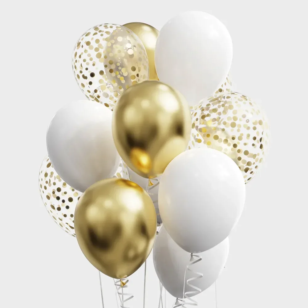 Ballon numéro 25 en feuille d'or de grande taille 32 pouces, 22 pièces/lot  avec boules de latex noires, décoration de fête d'anniversaire pour  adultes, à l'hélium - AliExpress